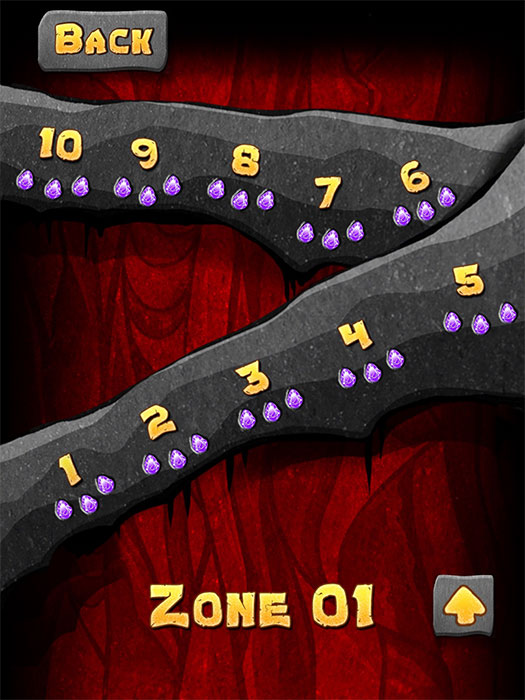 zone 1 level in a tablet puzzle game