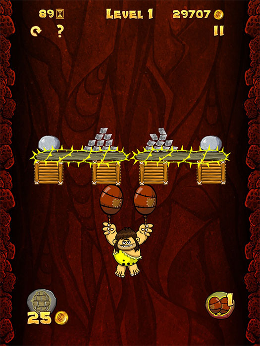 level 1 in a tablet puzzle game