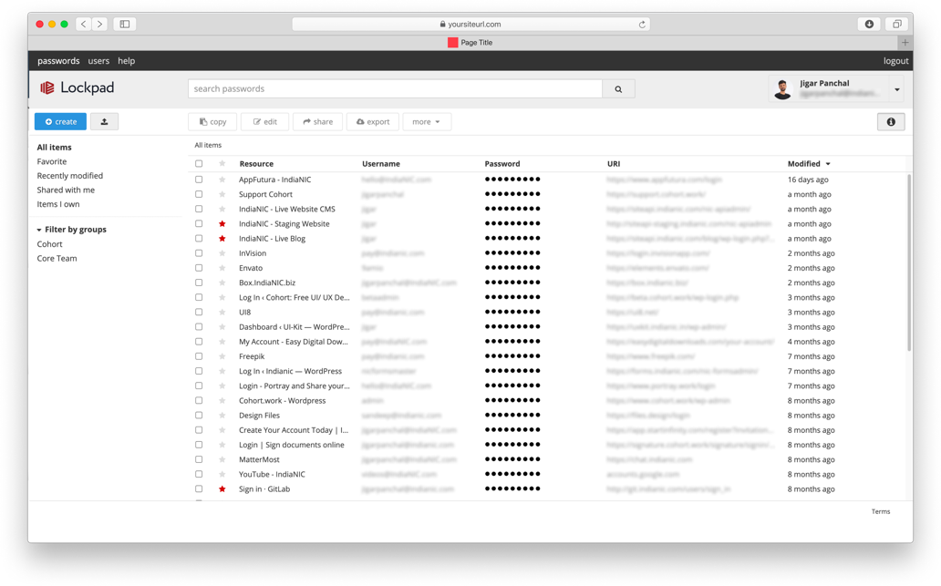 Password Management Tool for Enterprises